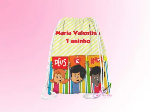 Mochilinha Personalizada 3 Palavrinhas