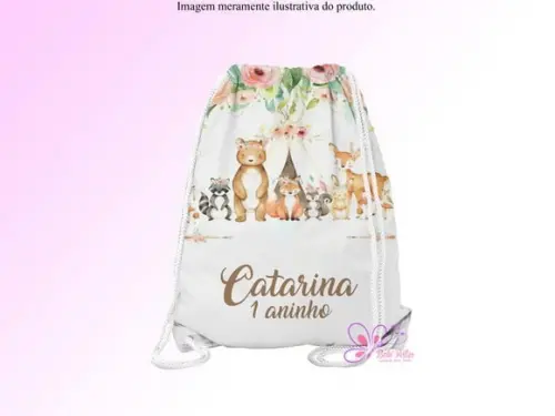 Mochilinha Personalizada Bosque Encantado