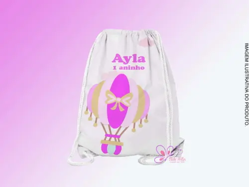 Mochilinha Personalizada Balões