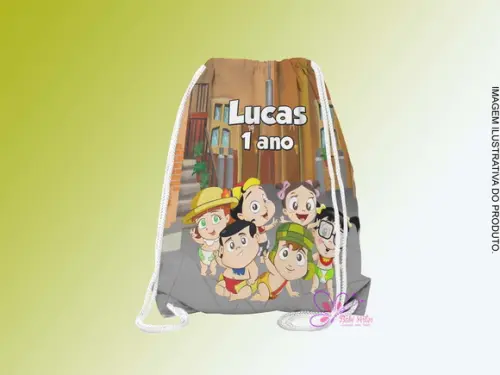 Mochilinha Personalizada Chaves Baby