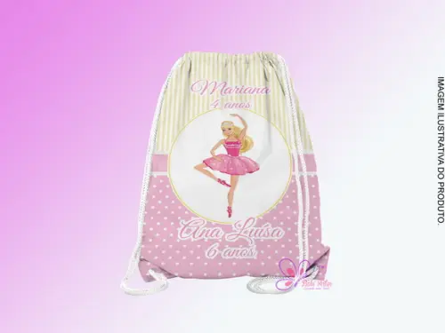 Mochilinha Personalizada Barbie