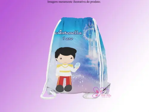 Mochilinha Personalizada Cinderela Cute