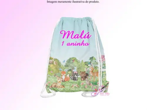 Mochilinha Personalizada Bosque Encantado