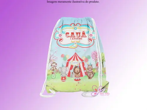 Mochilinha Personalizada Circo