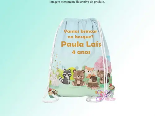 Mochilinha Personalizada Bosque Encantado