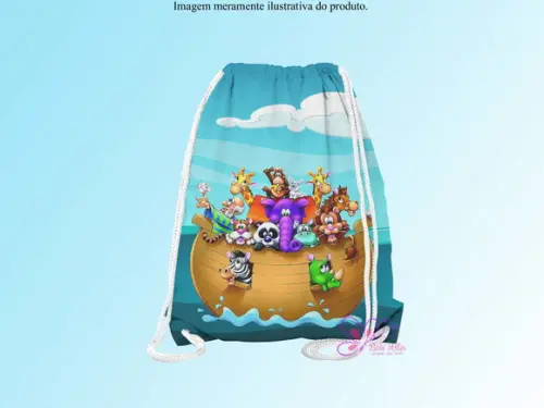 Mochilinha Personalizada a Arca de Noé