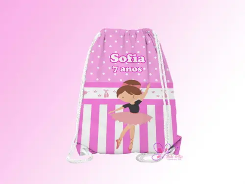 Mochilinha Personalizada Bailarina