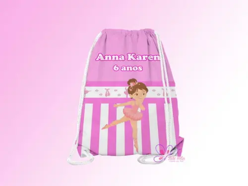 Mochilinha Personalizada Bailarina