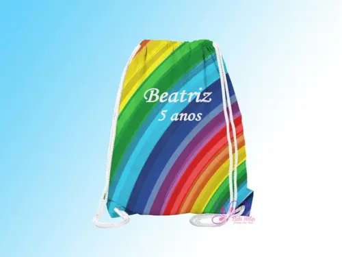 Mochilinha Personalizada Arco Iris