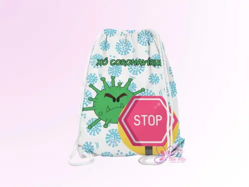 Mochilinha Personalizada Xô Coronavírus