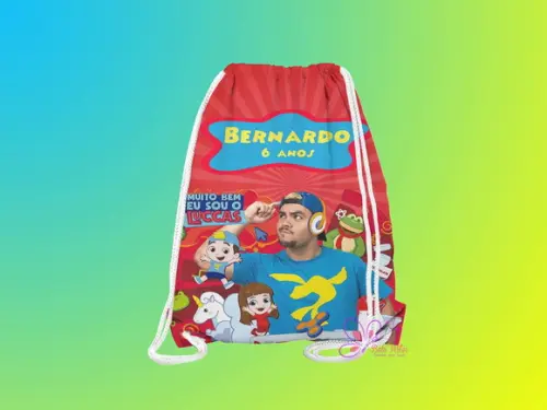 Mochilinha Personalizada Luccas Neto