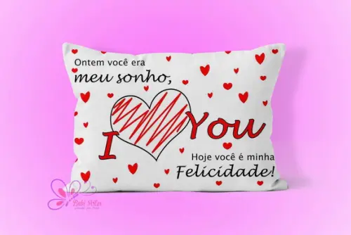 Almofadinha 20x30cm Dia dos Namorados