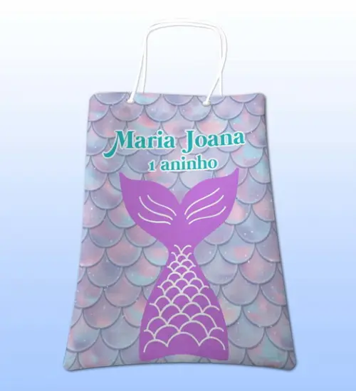 Sacolinhas Ecobag Personalizadas Sereia