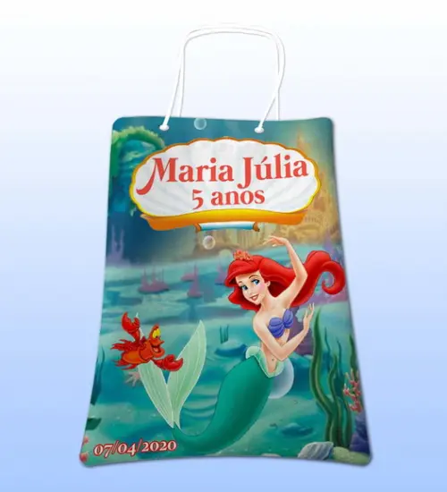 Sacolinhas Ecobag Personalizadas A Pequena Sereia