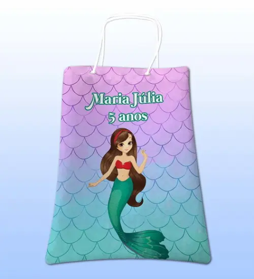 Sacolinhas Ecobag Personalizadas Sereia