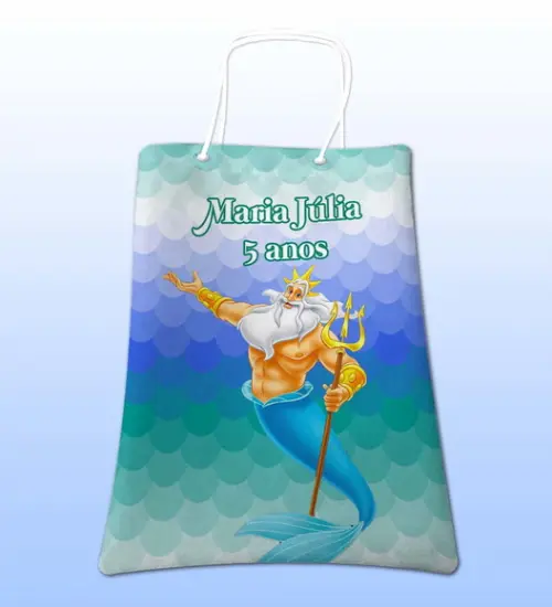 Sacolinhas Ecobag Personalizadas a Pequena Sereia