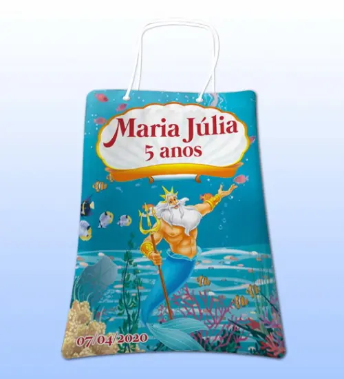 Sacolinhas Ecobag Personalizadas A Pequena Sereia
