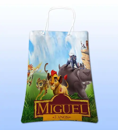 Sacolinhas Ecobag Personalizadas a Guarda do Leão