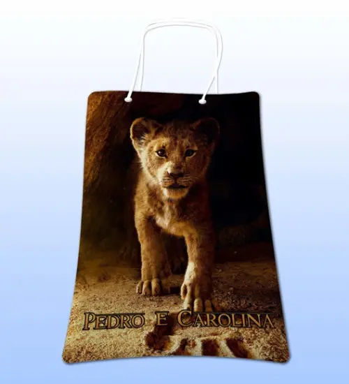 Sacolinhas Ecobag Personalizadas o Rei Leão