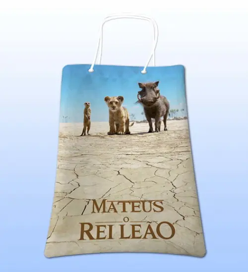 Sacolinhas Ecobag Personalizadas o Rei Leão