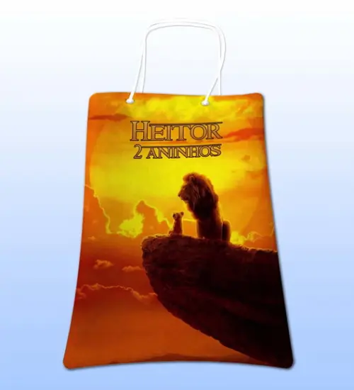 Sacolinhas Ecobag Personalizadas o Rei Leão