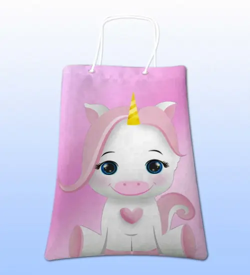 Sacolinhas Ecobag Personalizadas Unicórnio