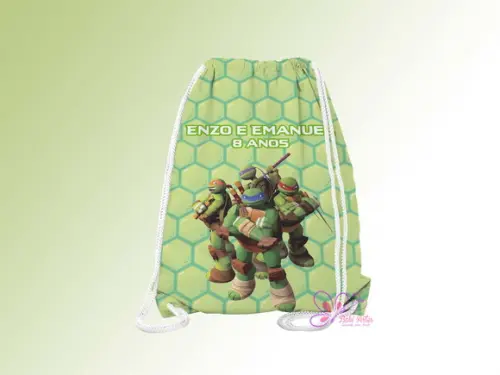 Mochilinha Personalizada Tartaruga Ninja