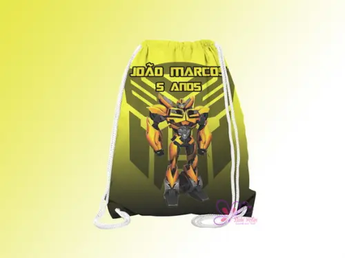 Mochilinha Personalizada Transformes