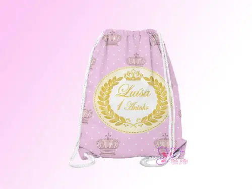 Mochilinha Personalizada Realeza