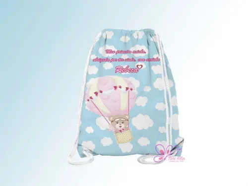 Mochilinha Personalizada Ursinho Aviador