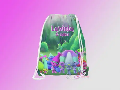 Mochilinha Personalizada Trolls