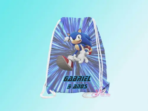 Mochilinha Personalizada Sonic