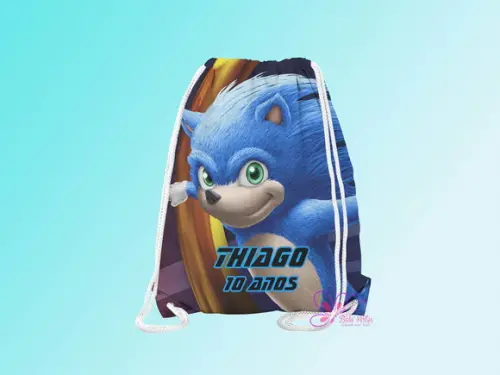 Mochilinha Personalizada Sonic