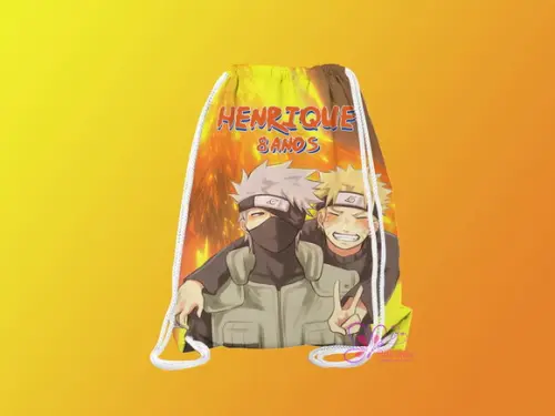 Mochilinha Personalizada Naruto