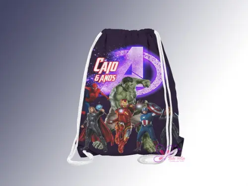 Mochilinha Personalizada Vingadores