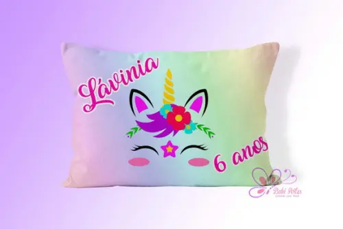 Almofadinha Personalizada 20x30 Unicórnio