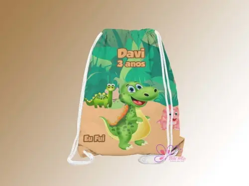 Mochilinha Personalizada Dinossauros Baby