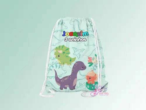 Mochilinha Personalizada Dinossauros Baby