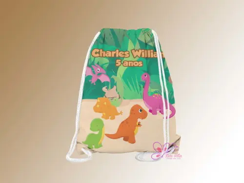Mochilinha Personalizada Dinossauros Baby