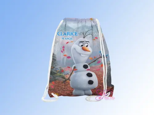 Mochilinha Personalizada 19x28cm 2 Olaf