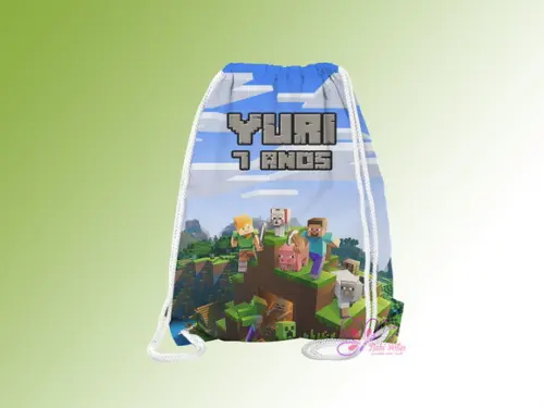 Mochilinha Personalizada Minecraft