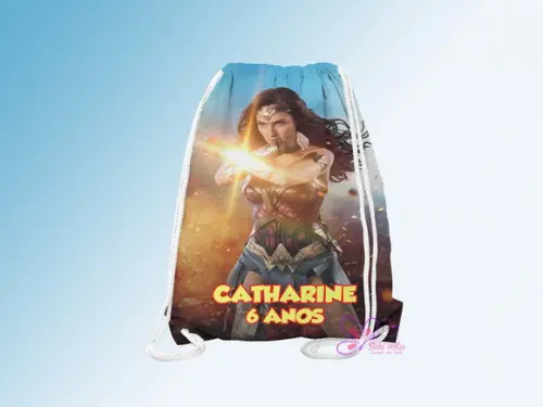 Mochilinha Personalizada Mulher Maravilha