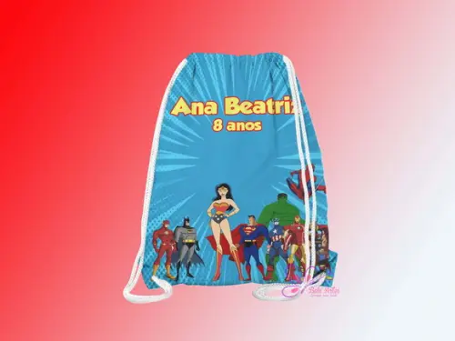 Mochilinha Personalizada Mulher Maravilha