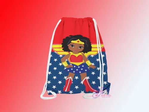 Mochilinha Personalizada Mulher Maravilha