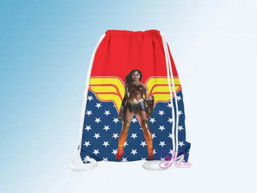 Mochilinha Personalizada Mulher Maravilha