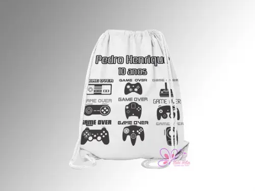 Mochilinha Personalizada Games