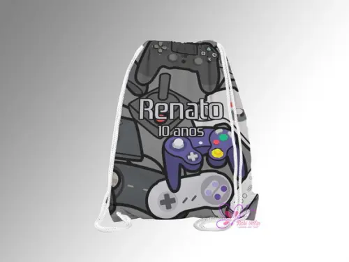 Mochilinha Personalizada Games