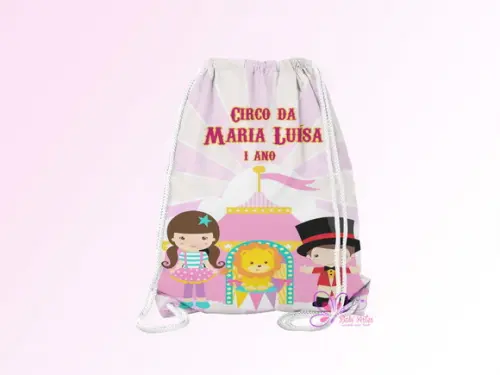 Mochilinha Personalizada Circo