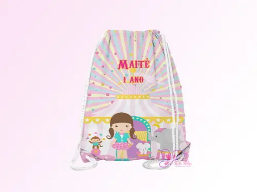 Mochilinha Personalizada Circo