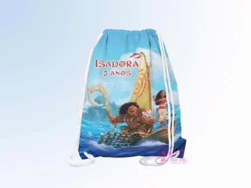 Mochilinha Personalizada 19x28cm Moana